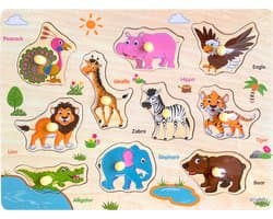 Productfoto van Legpuzzel Dieren Houten Puzzel