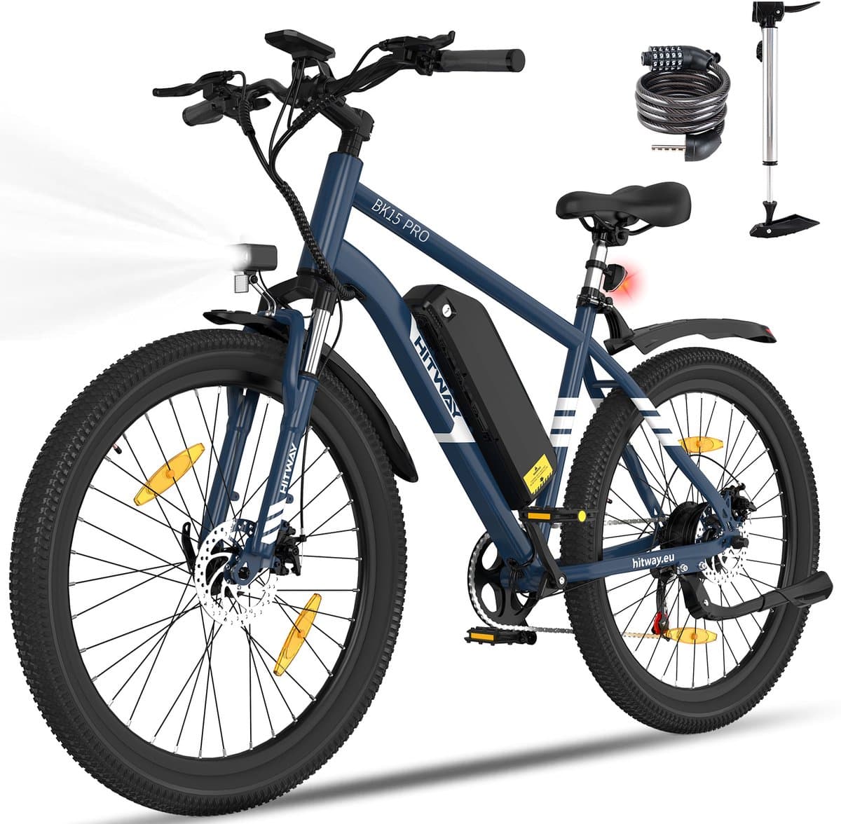 Hitway BK15 Pro - elektrische fiets 250W motor, 60-100km bereik