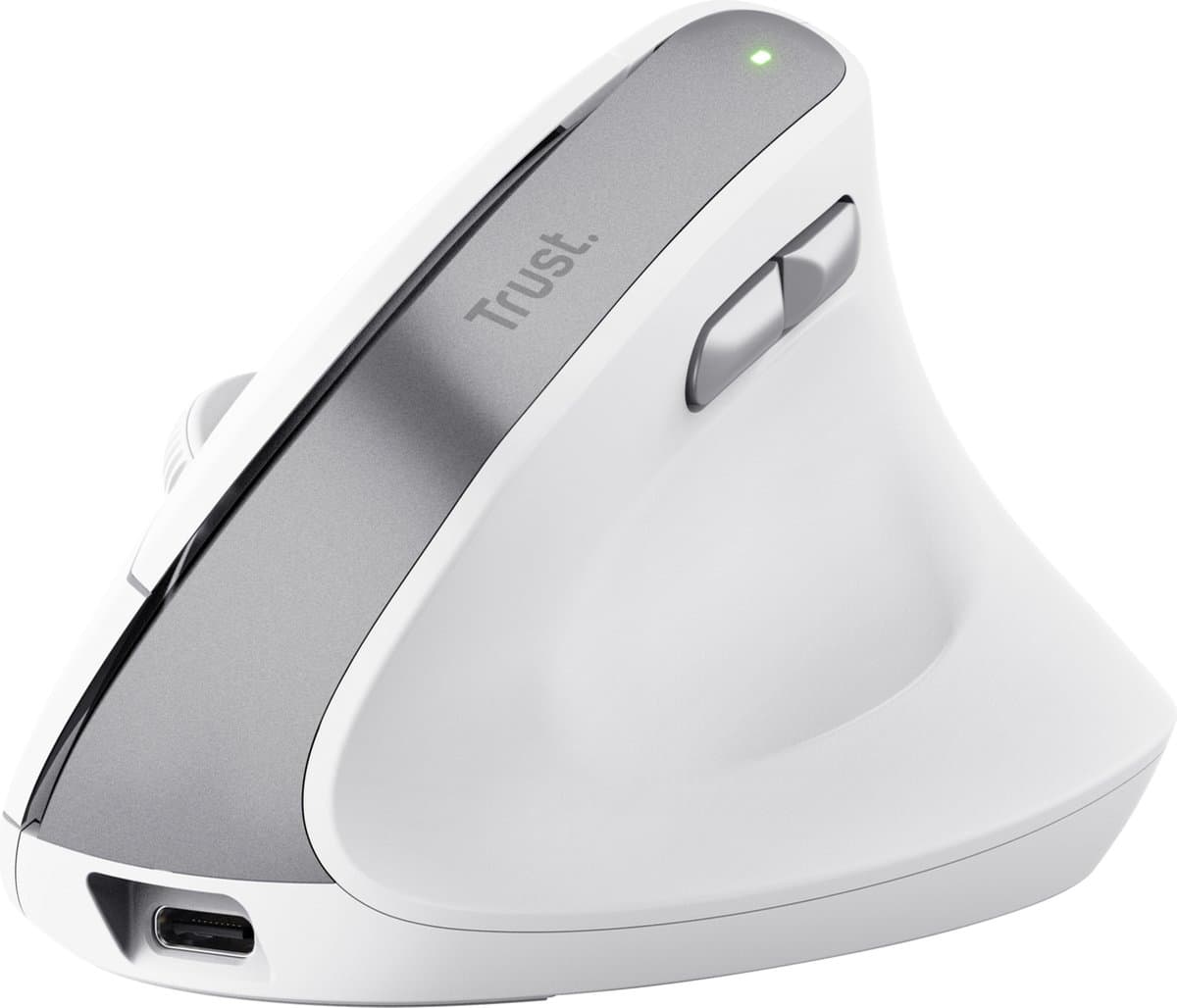 Trust Bayo II - Ergonomische Muis - Verticaal - Draadloos - Wit