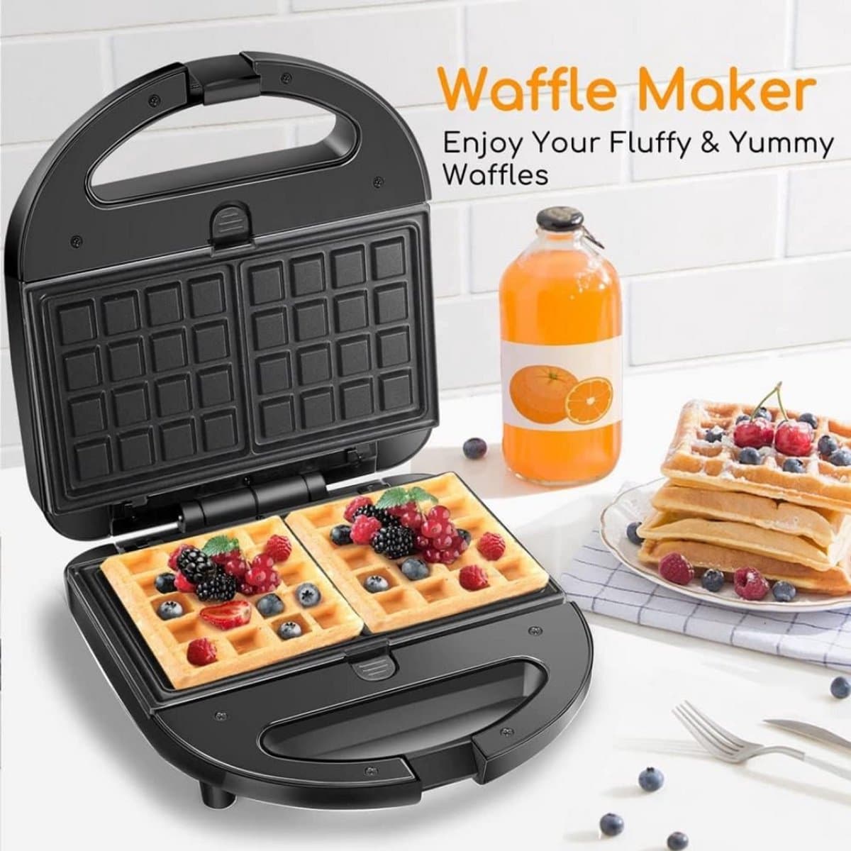 Contactgrill met uitneembare platen - Tosti ijzer - Panini Grill - Grill - Contactgrill - Uitneembare platen - Makkelijk schoon te maken - Grill appartaat - Verschillende progamma's thumbnail 6