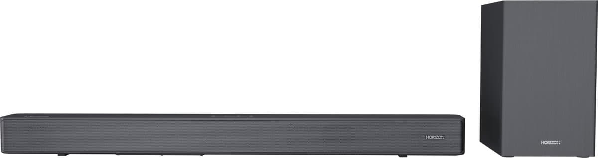 Horizon Soundbar met Subwoofer voor TV - Werkt op alle TV's - Bluetooth - 2.1CH - 60W - Kleine Soundbar met Afstandsbediening - Speaker - Antraciet thumbnail 4