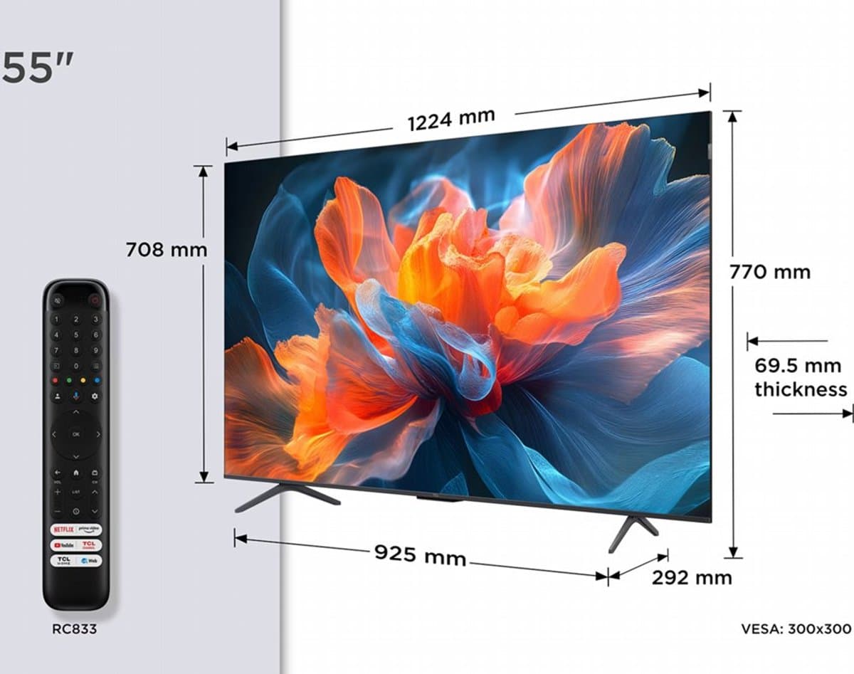 TCL 55T8C - 4K QLED 144Hz Smart TV thumbnail 7