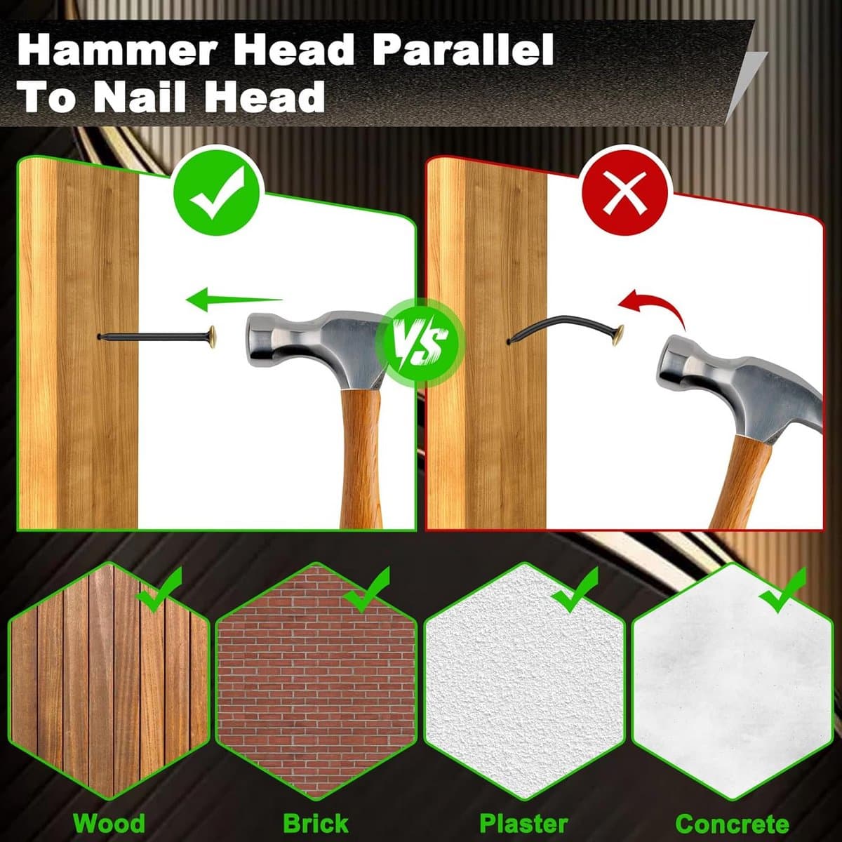 Nagelset 120 Stuks met Opbergdoos, Diverse Maten Spijkers voor Hout en Beton thumbnail 3