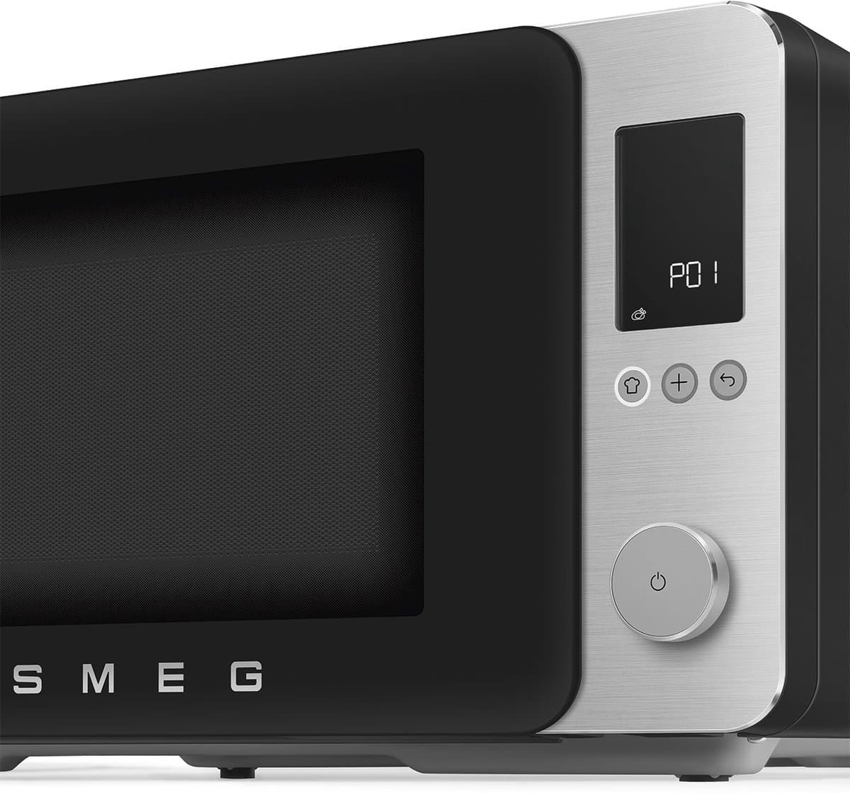 SMEG MOC02BLMEU - Combi-magnetron met grill - Airfry - 25 programma's - Soft-close - 2100W - Inverter technologie - 27L - Mat Zwart thumbnail 3