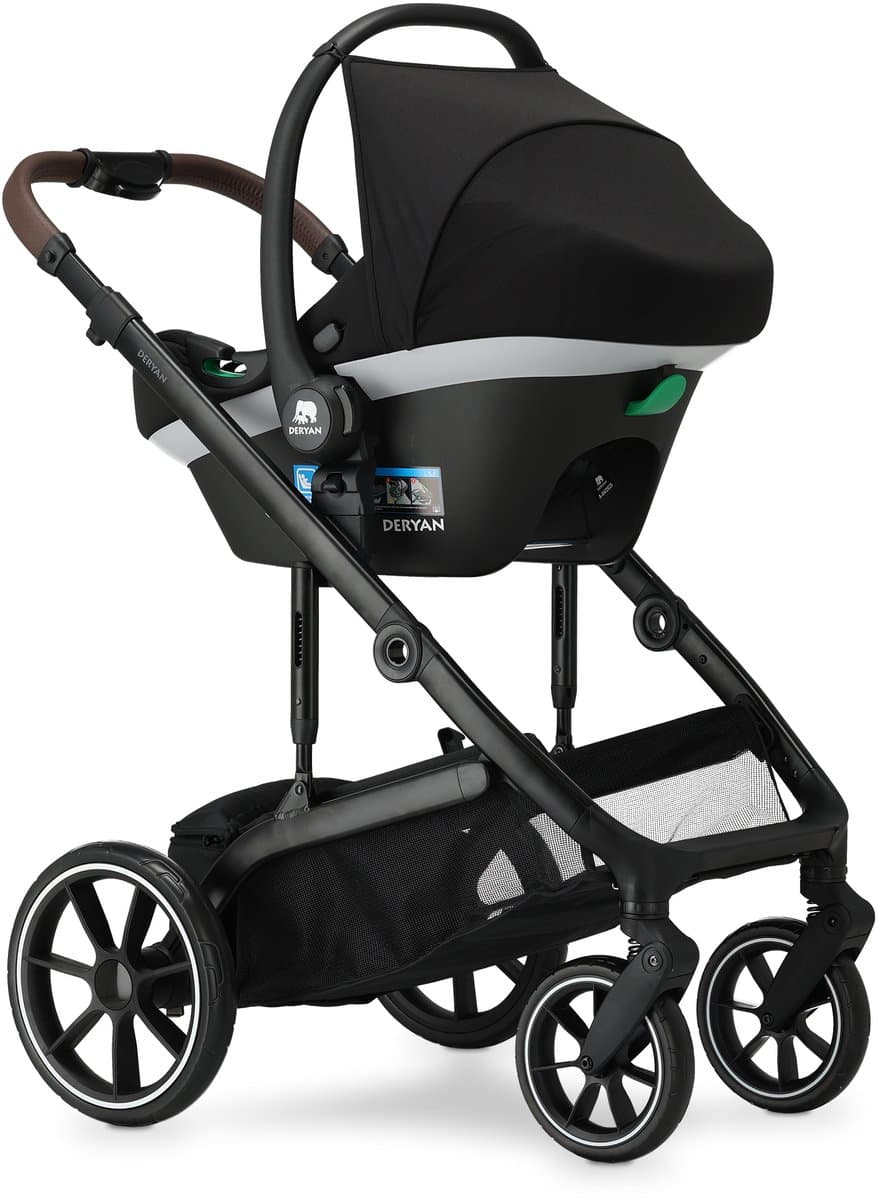 Deryan Noa Kinderwagen 3-in-1 - Wandelwagen met Autostoel - Zwart thumbnail 8