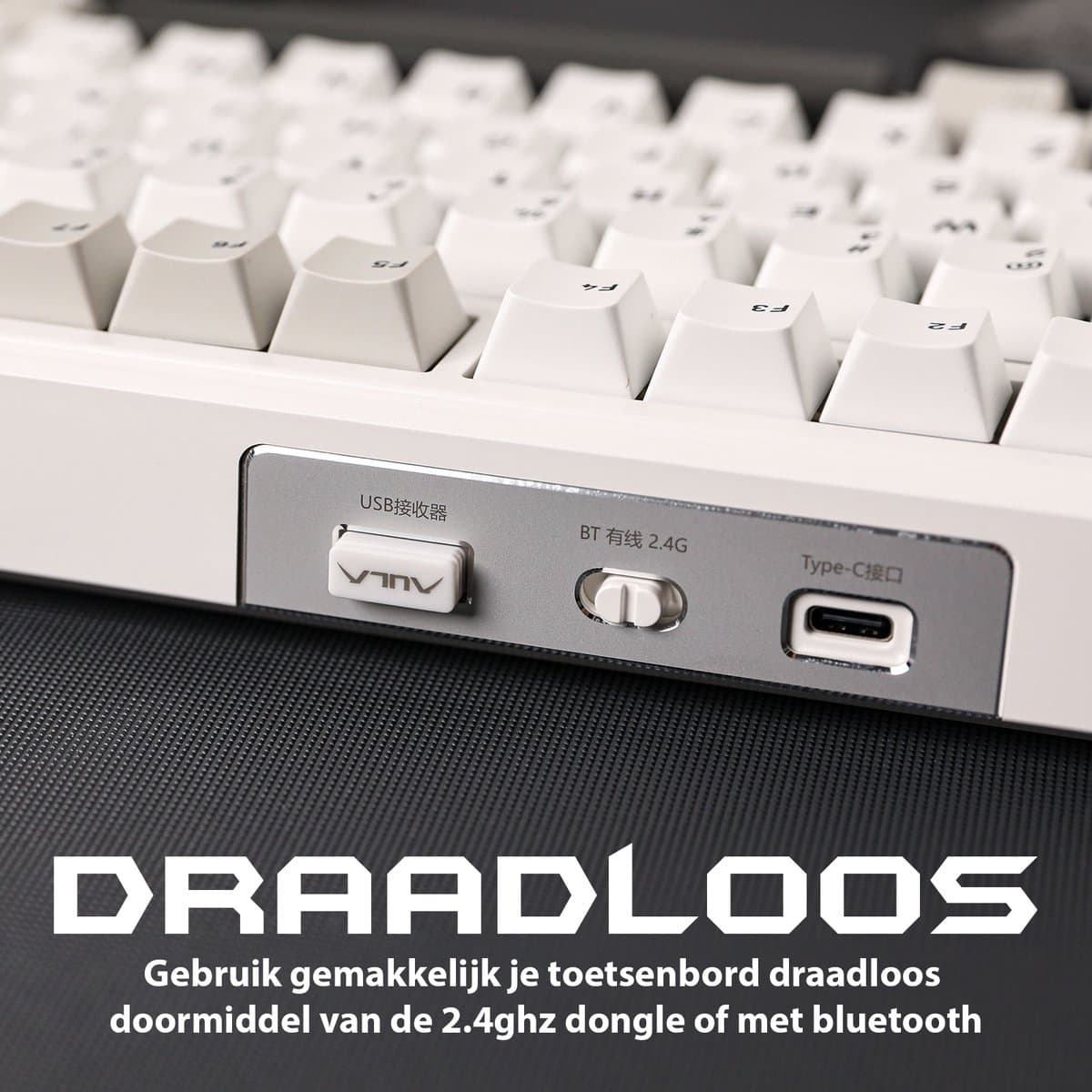AULA F99 Wit - Mechanisch Draadloos Toetsenbord 96% thumbnail 8