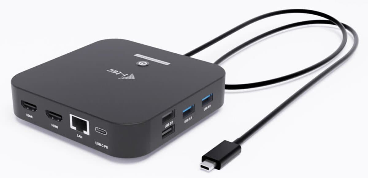 i-Tec - USB-C Docking Station - Compact - 2 x HDMI - 4 x USB-A - 2 x USB-C - Ethernet - Audio In/Uit - 100W opladen - Plug & Play - afbeelding 1