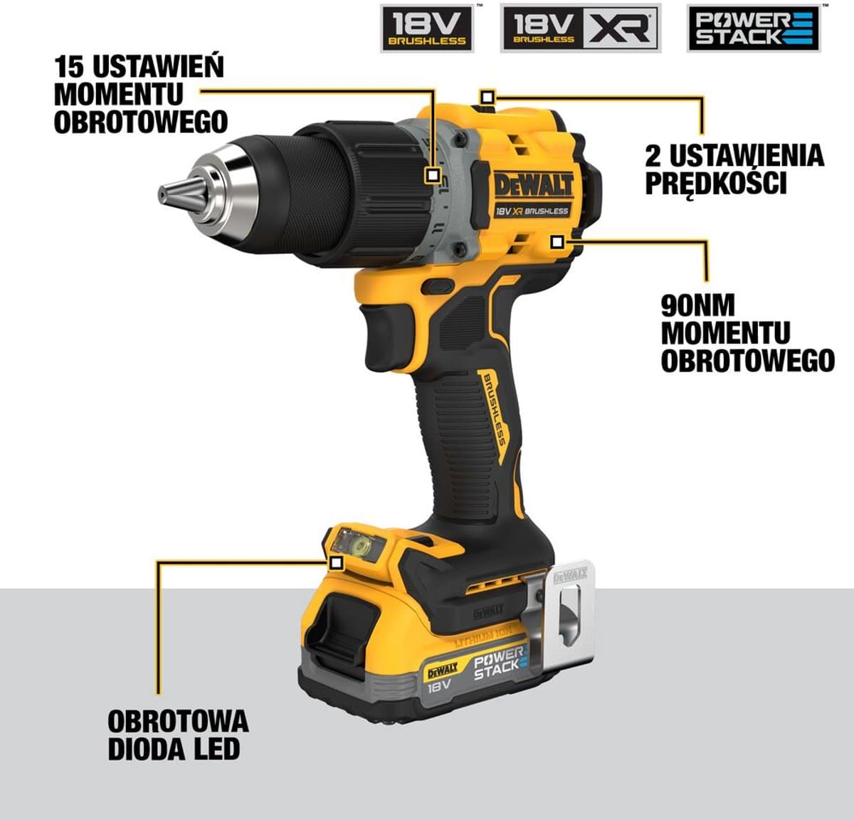 DeWALT DCK2051H2T Accu combiset 2-delig (DCD800 + DCF850) 18V XR 5.0Ah POWERSTACK in TSTAK thumbnail 3