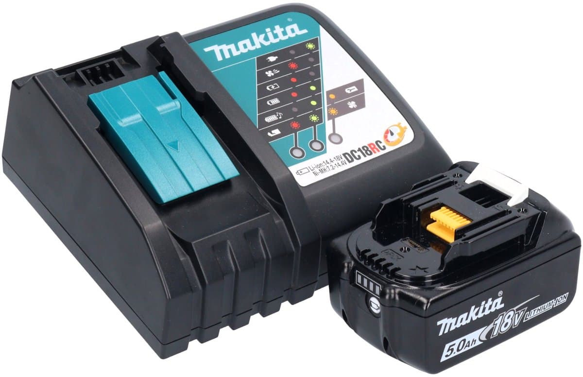 Makita DTM51RT1J3 18V Li-Ion Accu multitool set (1x 5.0Ah accu) + 41 delige accessoireset in Mbox - snelwissel thumbnail 7