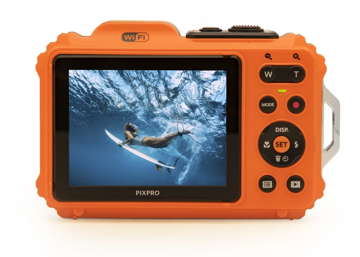 KODAK Pixpro Pack WPZ2 + 2 Batteries + 1 carte SD - Compact 16M Pixels, Etanche à 15m, Anti-Choc, Video 720p, Zoom Optique 4x, Ecran LCD 2,7 - Batterie Li-ion - Orange thumbnail 5