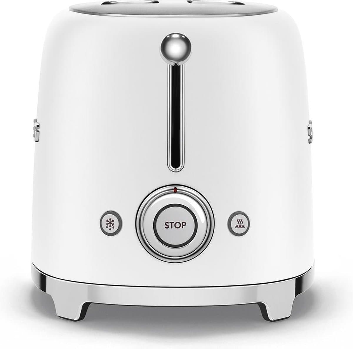 SMEG TSF01WHMEU - Broodrooster - Mat Wit - 2x2 - 950W - 6 niveaus thumbnail 8