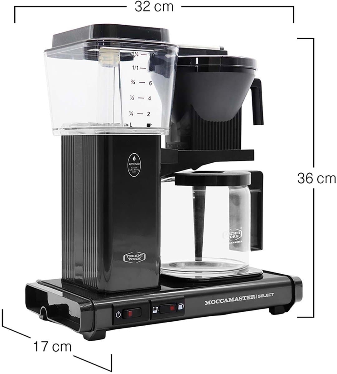 Moccamaster KBG Select - Filterkoffiezetapparaat - Black - 5 jaar garantie thumbnail 6