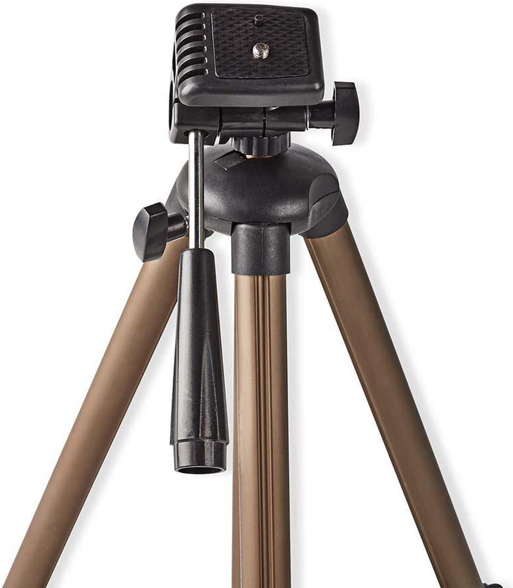 Nedis Statief - Maximaal draagvermogen: 2.0 kg - Minimale werkhoogte: 40.5 cm - Maximale werkhoogte: 128.0 cm - 4 Segmenten - Pan - Inclusief reistas - ABS / Aluminium - Brons / Zwart thumbnail 6