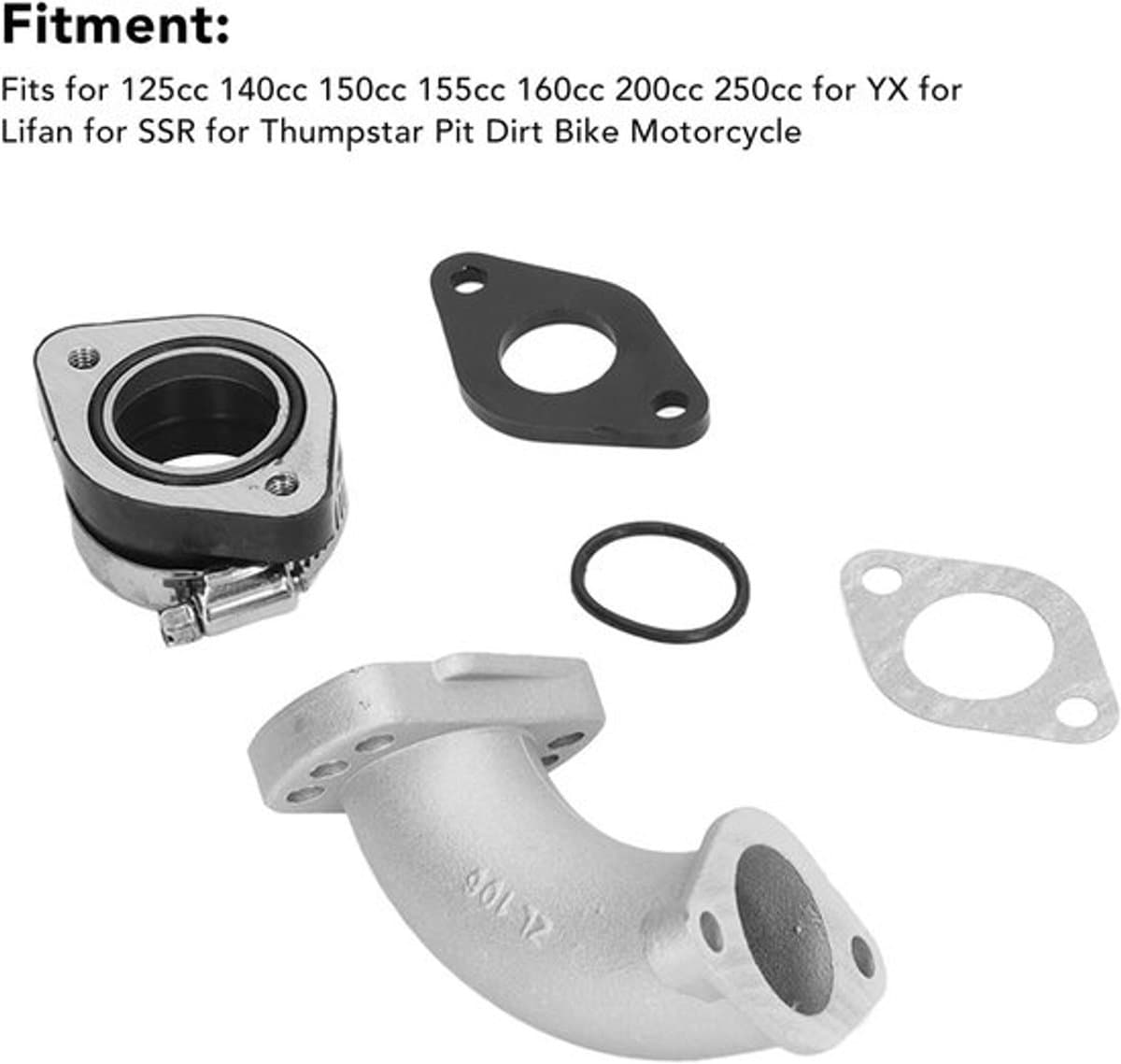 Inlaatpijpset - carburateur-inlaatpijp - 26mm-28mm adapter-spacerset voor Pit Dirt Bike motorfiets thumbnail 4