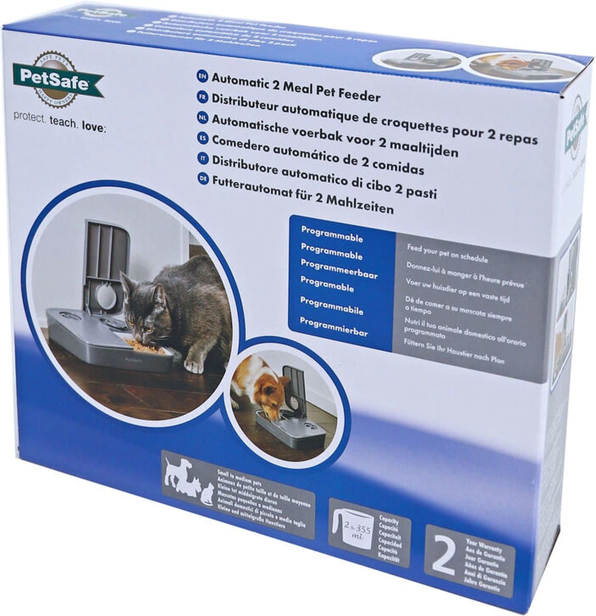 PetSafe Automatische Voerbak Kat en Hond - 2 x 150 gr - met Timer - 2 Maaltijden thumbnail 8
