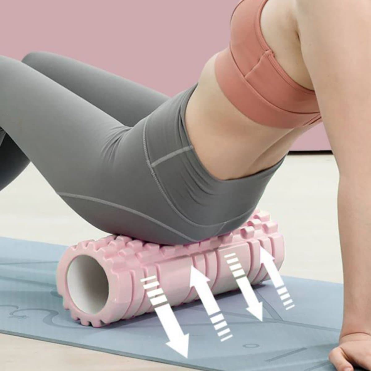 U Fit One 5 Delige Foam Roller Set - Trigger Point Massage Roller - Massage bal - Fitness - Yoga - Fascia - Bindweefsel - Roze thumbnail 5