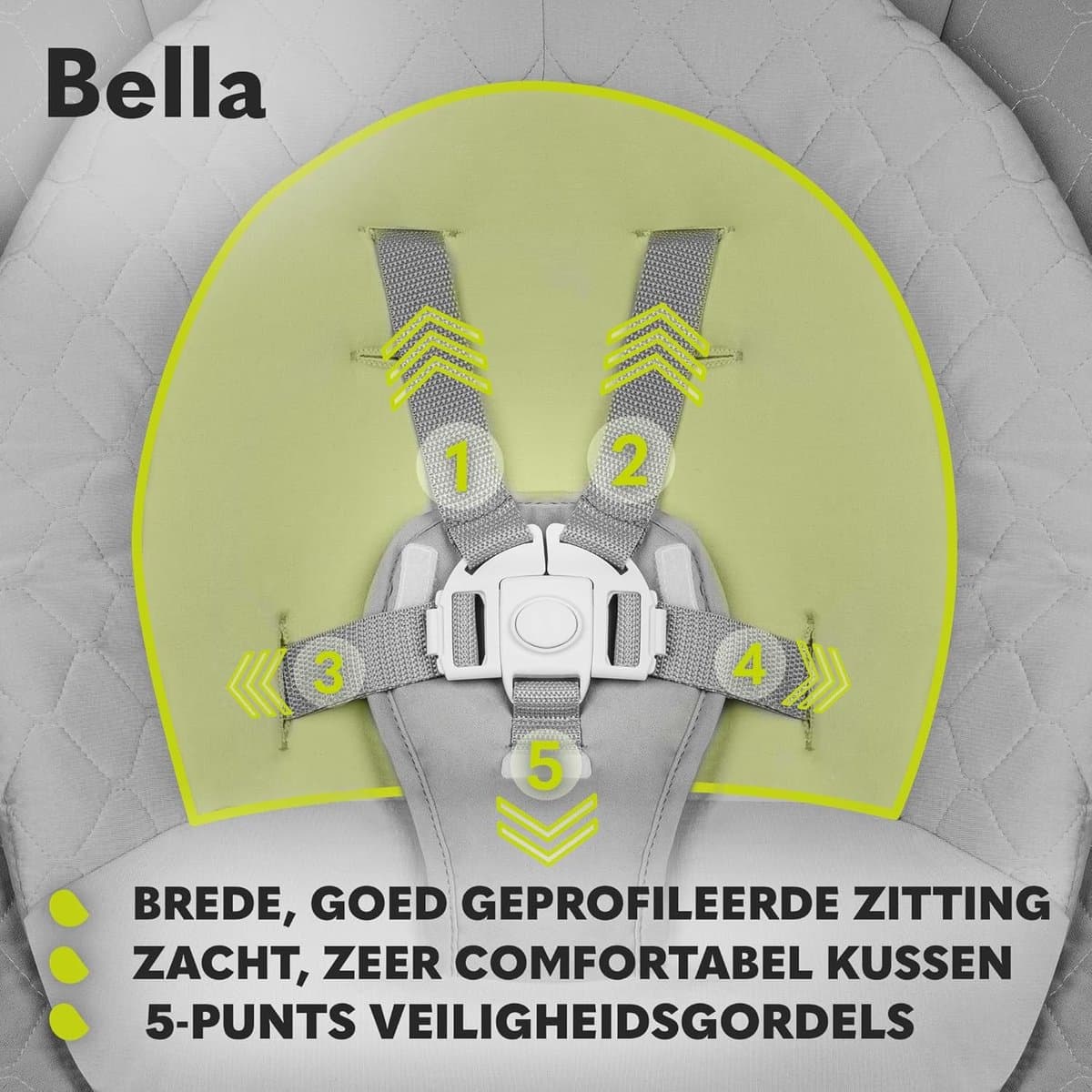 Lexium Elektrische wipstoel - Baby swing elektrisch - Elektrische schommelstoel - Elektrische schommelstoel baby thumbnail 5