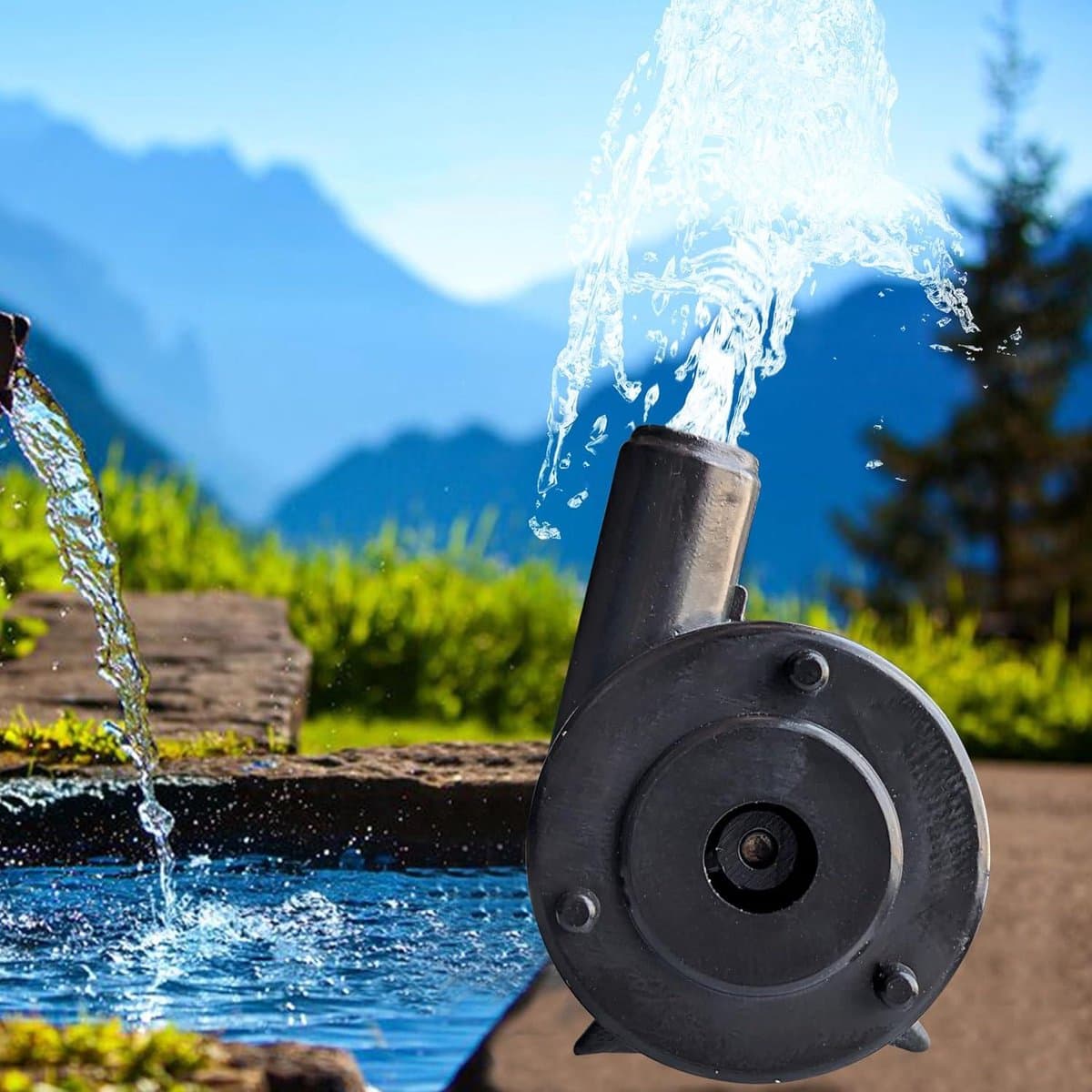 Mini-waterpomp ultra stil kleine dompelpomp - aquariumpomp voor aquaria vijver - hydrocultuur fonteinpomp - netsnoer - tuin fontein standbeelden - hydrocultuursysteem - 80 liter fonteinpomp thumbnail 5
