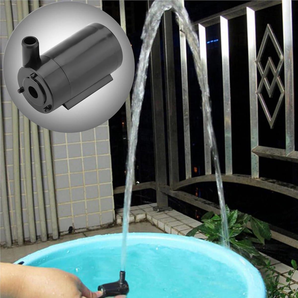 Mini-waterpomp ultra stil kleine dompelpomp - aquariumpomp voor aquaria vijver - hydrocultuur fonteinpomp - netsnoer - tuin fontein standbeelden - hydrocultuursysteem - 80 liter fonteinpomp thumbnail 6