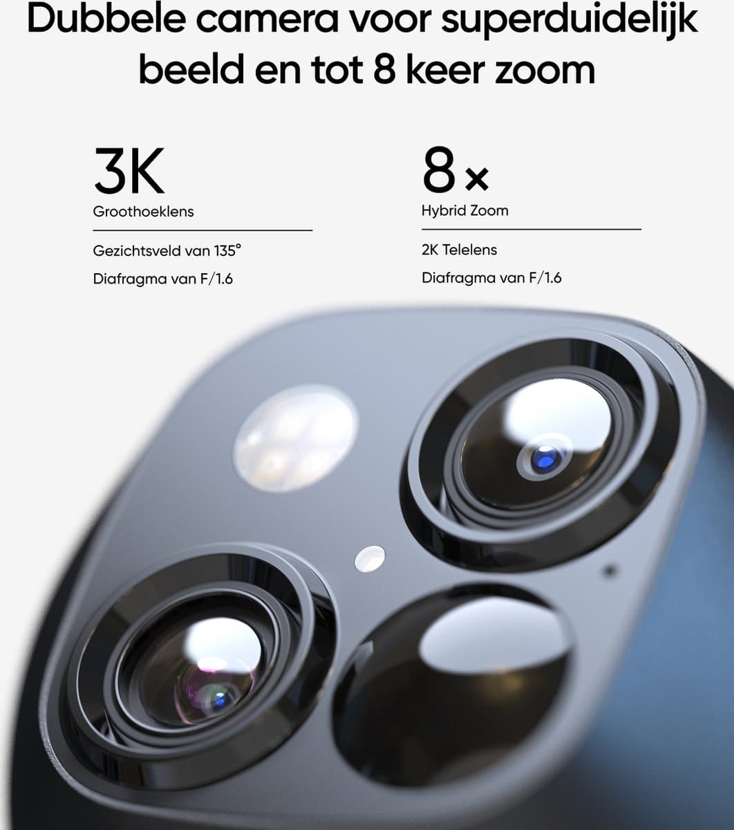 eufy SoloCam S340: 360° PTZ-camera op zonne-energie, dual lens thumbnail 3