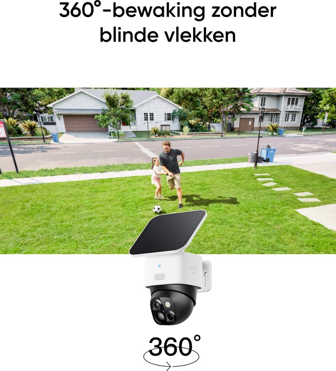 eufy SoloCam S340: 360° PTZ-camera op zonne-energie, dual lens thumbnail 2