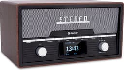 Productfoto van Denver DAB Radio CD Speler - Retro Radio - Darkwood