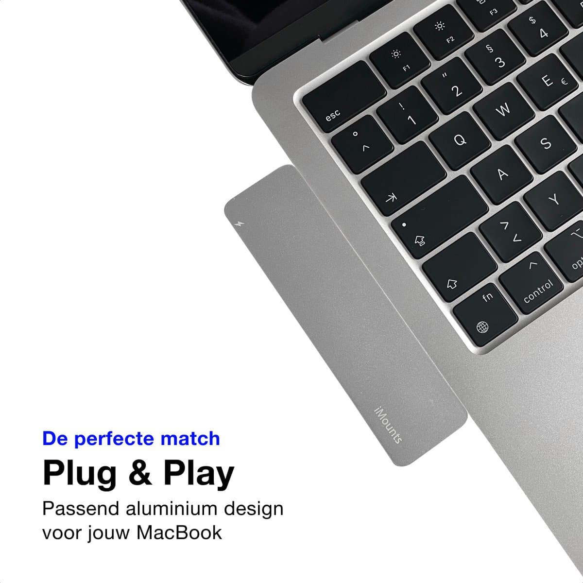 iMounts USB-C hub MacBook Air/Pro - HDMI - USB3.0 - Thunderbolt 3 - M1/M2/M3 - Zilver thumbnail 2