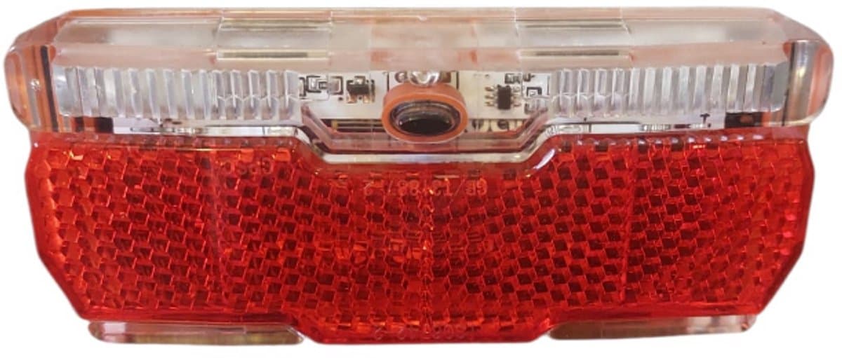 Rieba® Fiets Achterlicht - LED Fietsverlichting - Verstelbare bevestiging tot 70 mm - Inclusief Batterijen - Verlichting Bagagedrager - Fietslamp - Achterlamp - 2 Standen - Rood thumbnail 3