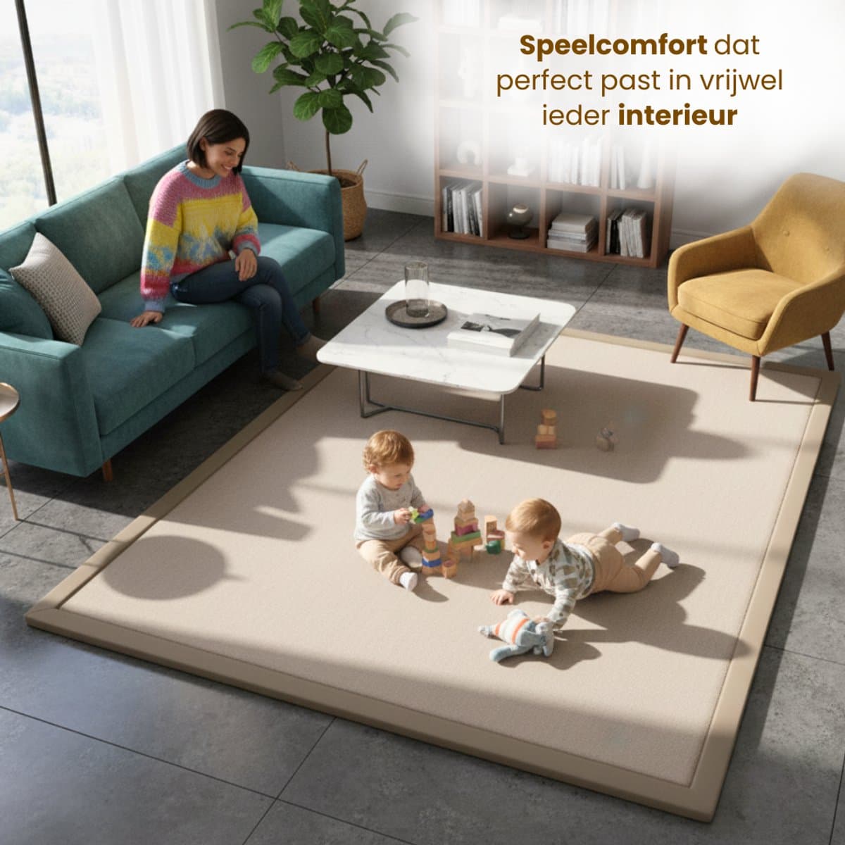 Tobey's Speelkleed 150x200cm - Fluweelzacht traagschuim thumbnail 3