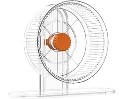 Productfoto van Hamster Loopwiel - Egelwiel Chinchilla wiel