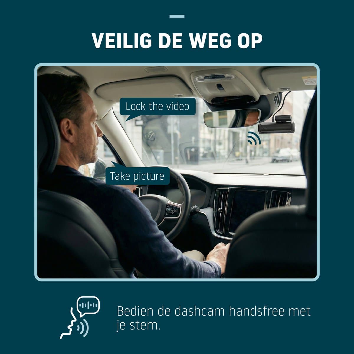 Nordväl DC202-2CH Dashcam – Incl. 256GB SD Kaart – 4K Ultra HD voor en 2K QHD achter – Wifi – GPS – Parkeermodus – Dashcam voor auto – Auto Camera thumbnail 5