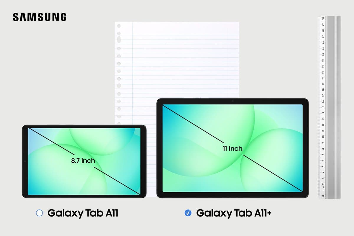 Samsung Galaxy Tab A11 Plus - Wi-Fi - 256GB - Gray + 1 jaar extra garantie thumbnail 3