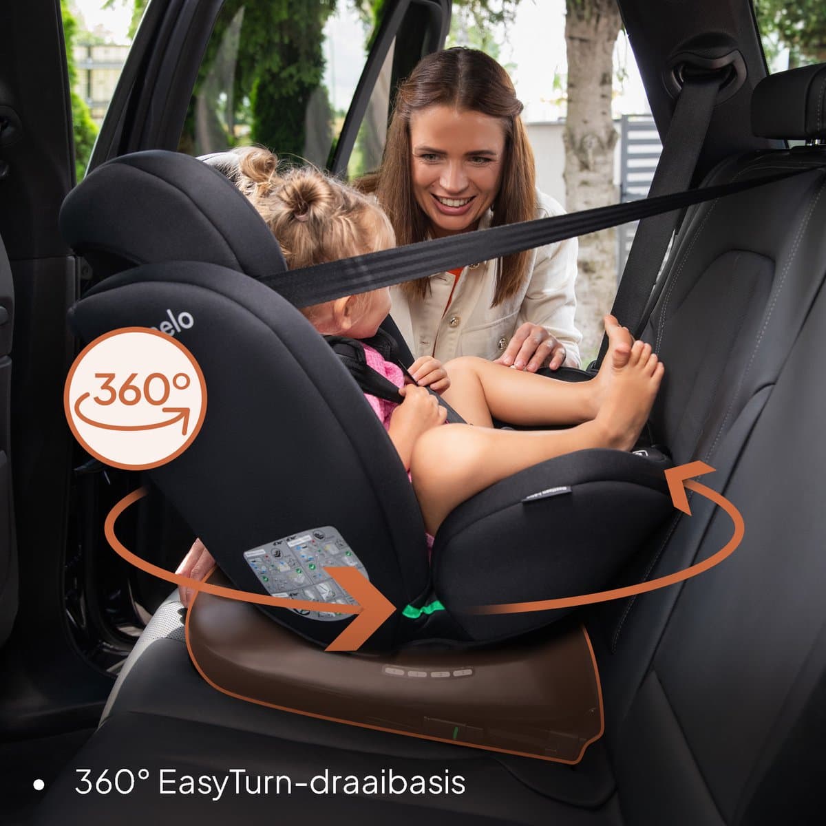 Lionelo Bastiaan 4in1 - Autostoel ISOFIX 360° Draaibaar - van Geboorte tot 12 jaar (40-150 cm / Groep 0/1/2/3) - RWF & FWF - Memory Foam - SideProtect - Volledig verstelbaar - Comfortabele Brede Zitting - Autostoeltje i-Size thumbnail 8