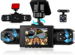 Productfoto van 4-Kanaals Dashcam 360 Graden - 4x Full HD 1080p Camera Voor, Achter, Links, Rechts - 2 Inch LCD Scherm