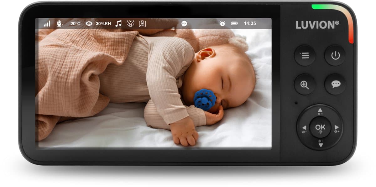 LUVION® Supreme Connect 3 Black – Babyfoon met Camera en App – Met en Zonder Wifi – Premium Baby Monitor thumbnail 6