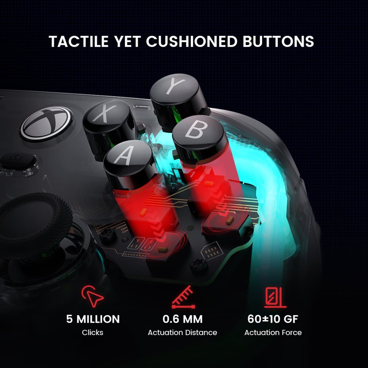 Gamesir Kaleid - Bedrade controller - Hall Effect-sticks - Xbox Series X/S, Xbox One & Windows thumbnail 7