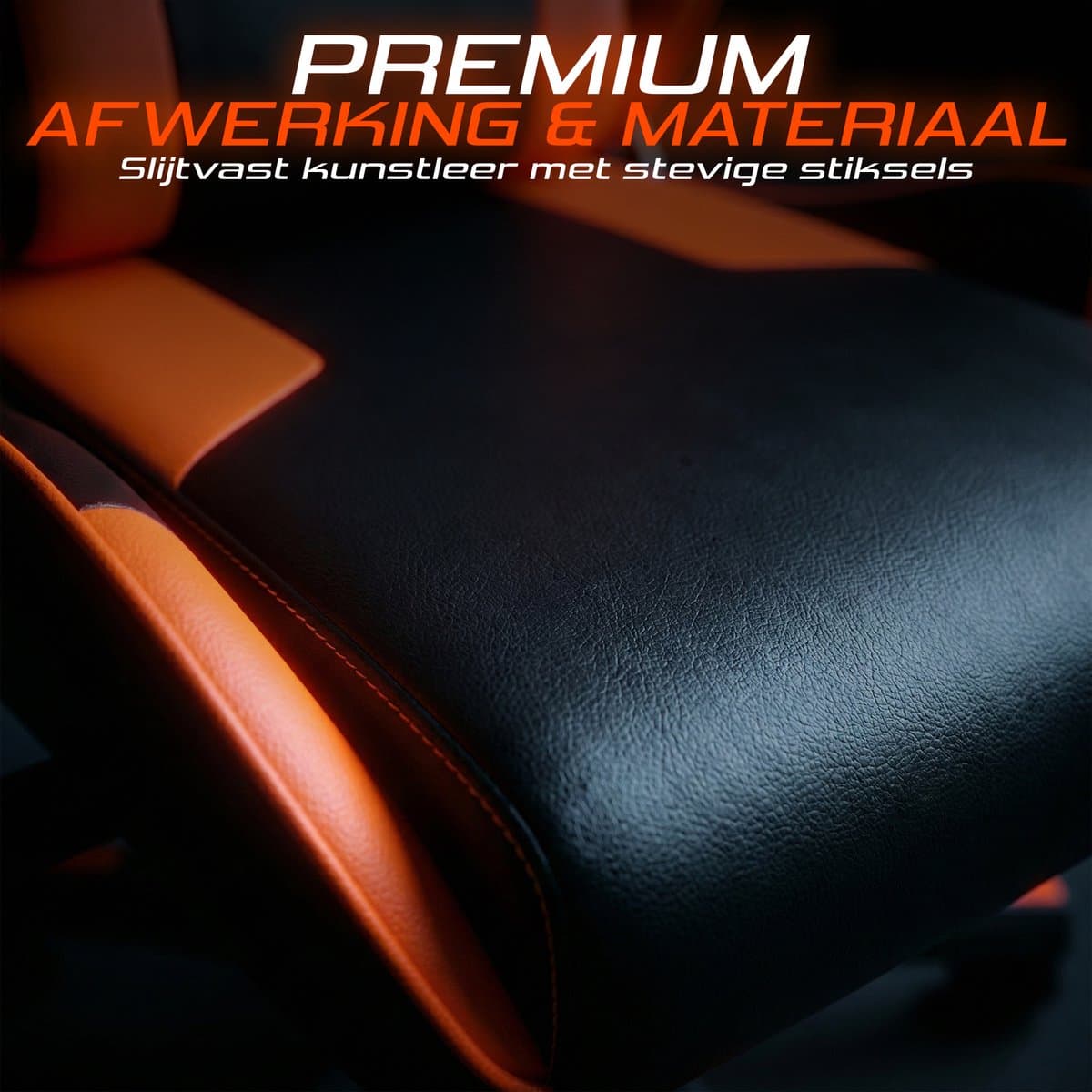 Gaming Stoel – Comfortabele Gamer Chair – Zwart/Rood – Verstelbaar thumbnail 5