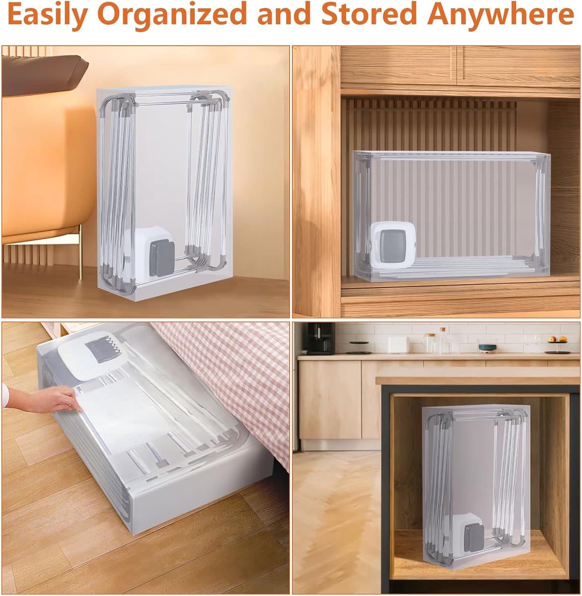 RFWR® Draagbare Elektrische Wasdroger met Grote Capaciteit - 170 cm, 1500 W, Sneldrogend Design thumbnail 4