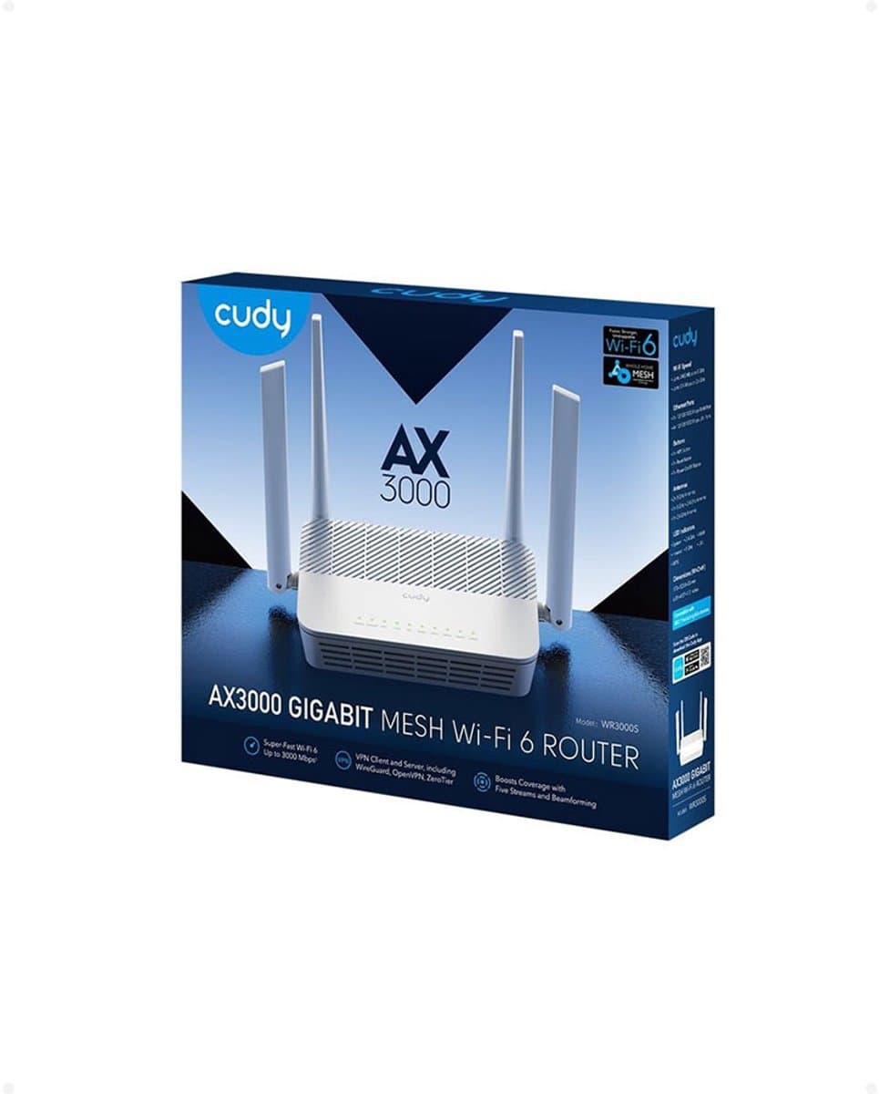 Cudy AX3000 Wi-Fi 6 Mesh Router – Dual-band mesh voor 200+ apparaten thumbnail 5