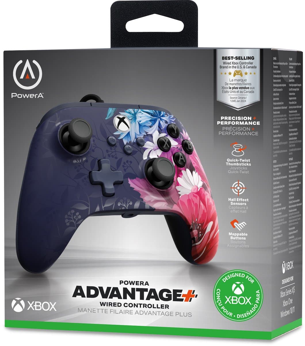 PowerA Advantage Plus Bedrade Controller voor Xbox Series X|S - Nachtbloesem thumbnail 6