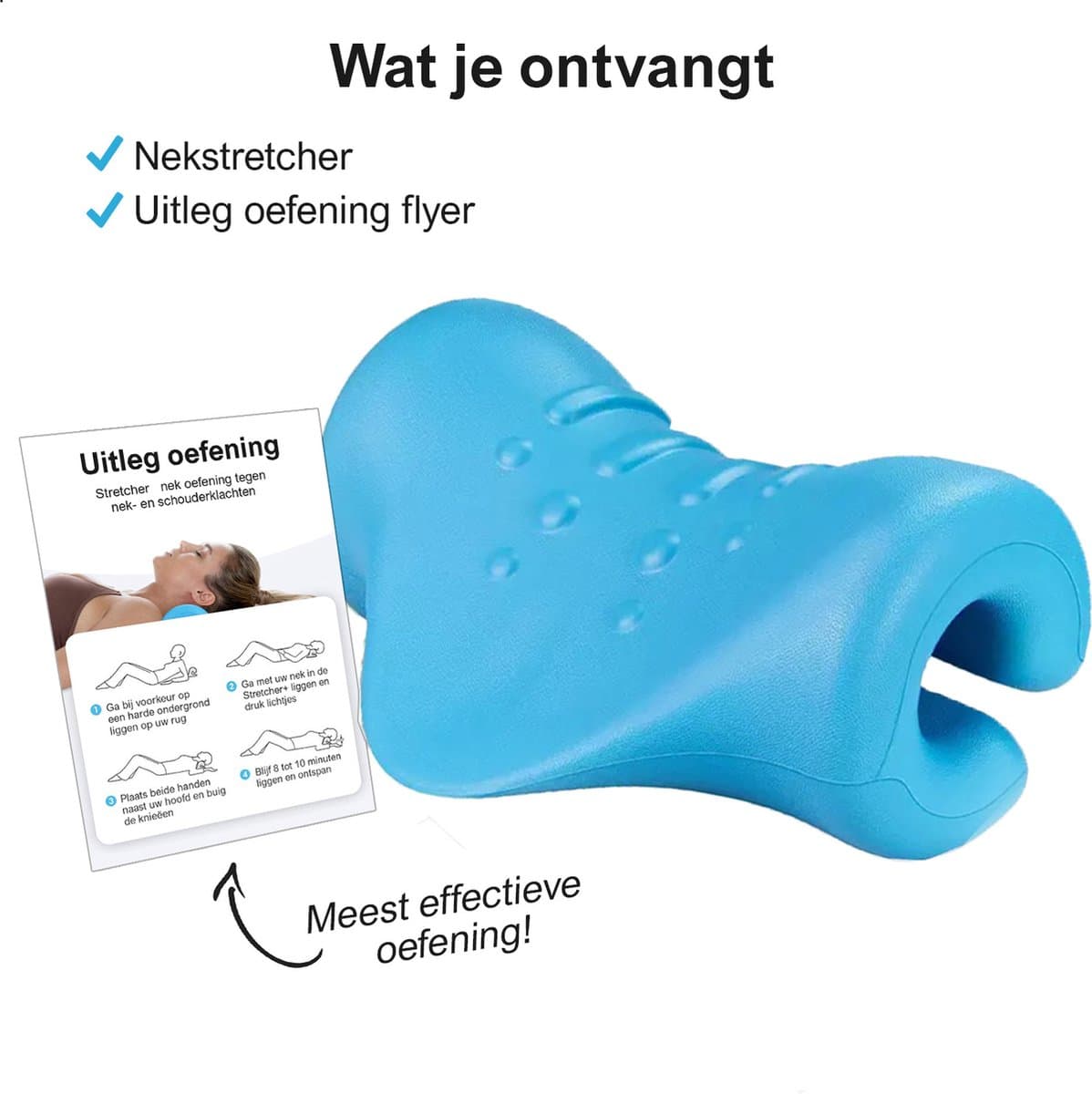 Nekstretcher - Neck releaser - Nekmassage Apparaat - Nek massagekussen - Voor Nek- Schouder- en Rugklachten – Verbeterde drukpunten – Medisch schuim thumbnail 7