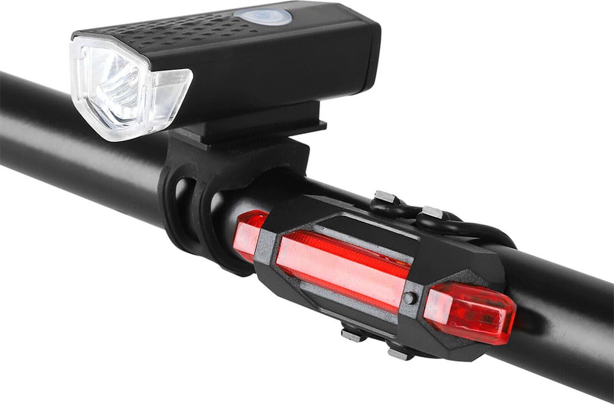 Fietsverlichting - Set voor- en achterlicht - Oplaadbaar - USB - Voorlicht Fiets - Achterlicht Fiets - Verlichting thumbnail 4