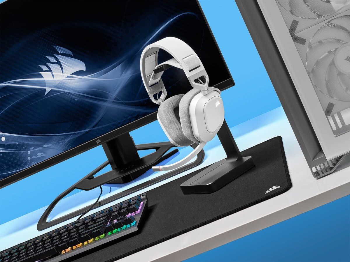 Corsair HS80 RGB Wireless wit met 20 uur accu thumbnail 5