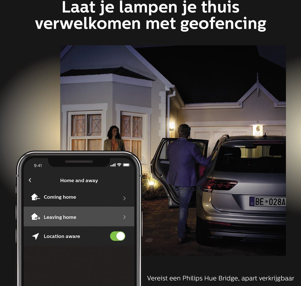 Philips Hue Nyro muurlamp - 16 miljoen kleuren, weerbestendig thumbnail 8