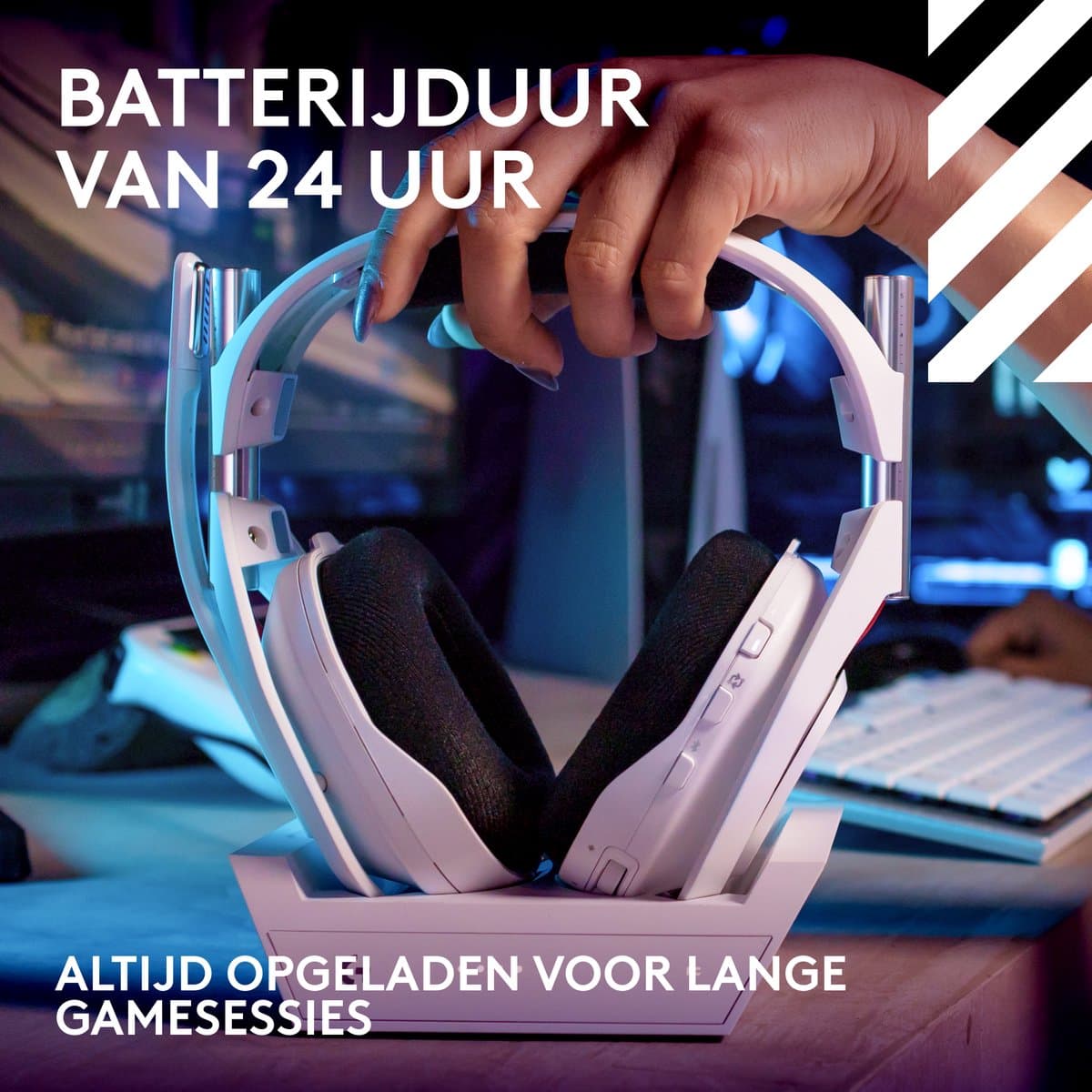 Logitech G Astro A50 Lightspeed - Draadloze Gaming Headset - PlayStation, PC, Nintendo Switch, Xbox - Wit thumbnail 8