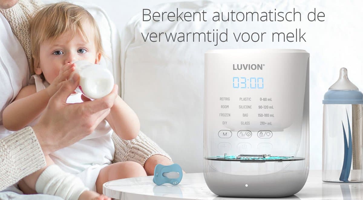 LUVION® Smartlift PRO Flessenwarmer - 60 in 1 Slimme Flessenwarmer – Makkelijk en precies in te stellen voor elk flesje - Het flesje komt automatisch omhoog uit de flessenwarmer zodra deze op temperatuur is thumbnail 7