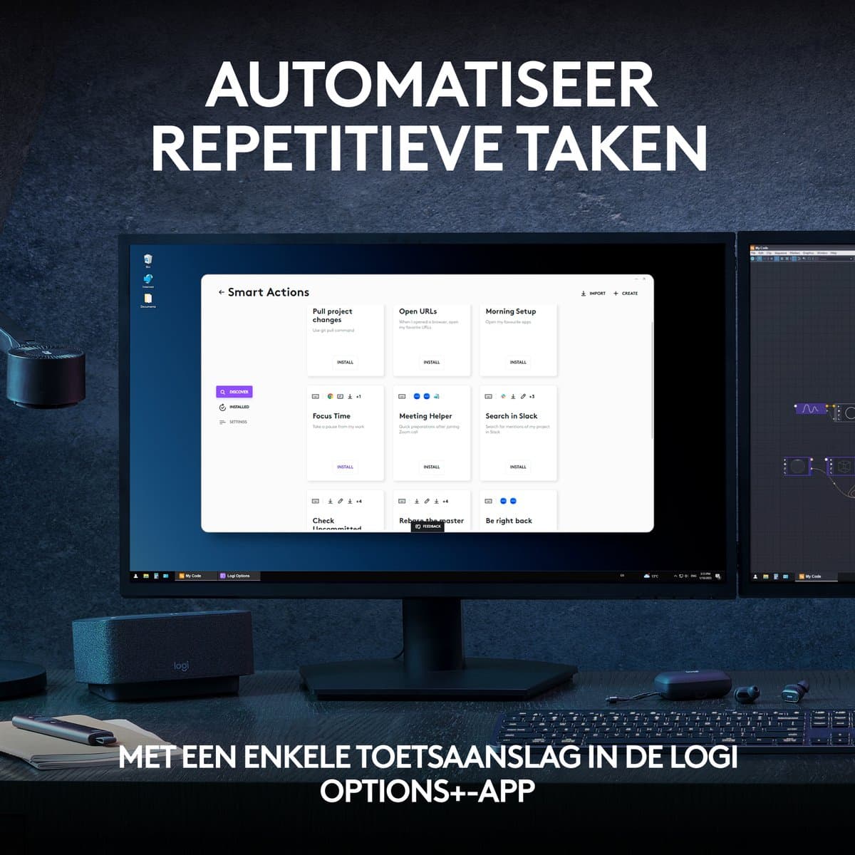 Logitech MX Keys S - Draadloos Toetsenbord - Qwerty - Graphite thumbnail 2
