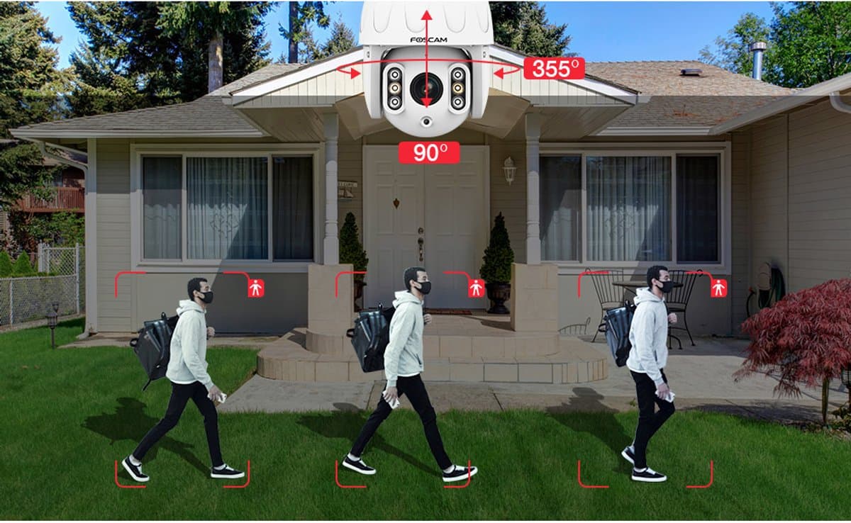 Foscam SD8EP 4K/8MP PoE PTZ-camera met spotlights en AutoTracking thumbnail 2