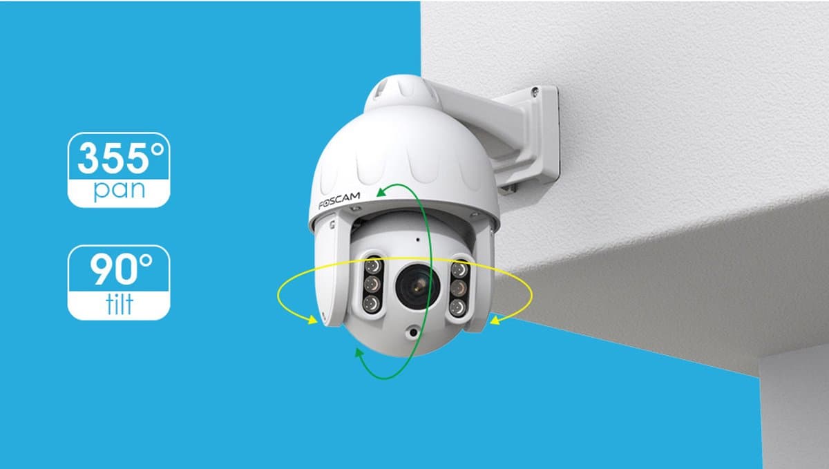 Foscam SD8EP 4K/8MP PoE PTZ-camera met spotlights en AutoTracking