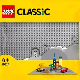 Productfoto van LEGO Classic Grijze Bouwplaat - 132-delige constructieset